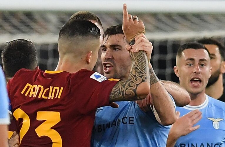 Lazio 1-0 AS Roma: Mattia Zaccagni scores only goal of fiery Serie A derby to send Jose Mourinho’s side to defeat