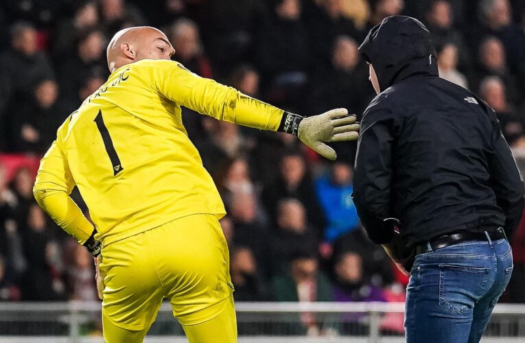 PSV Eindhoven issue 40-year stadium ban for fan who attacked Sevilla goalkeeper Marko Dmitrovic