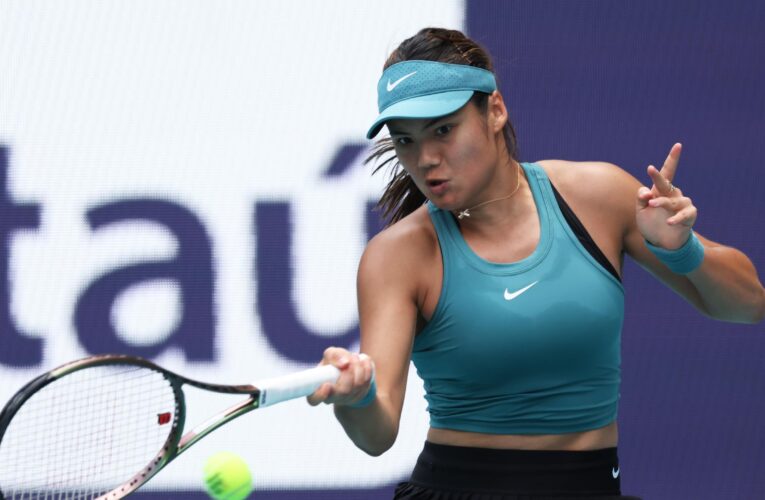 Emma Raducanu out of Miami Open in first round after losing in three sets to Bianca Andreescu