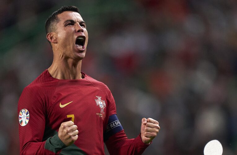 Cristiano Ronaldo nets brace in record-breaking match as Portugal thrash Liechtenstein in Euro 2024 qualifiers
