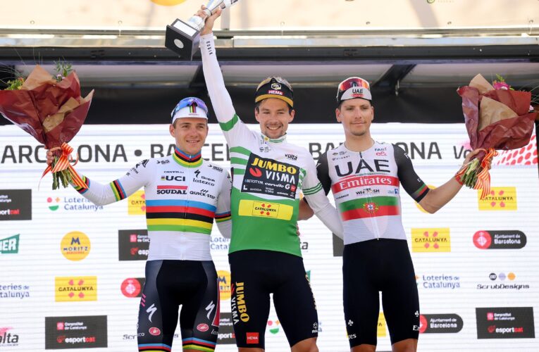 Remco Evenepoel wins final stage of Volta a Catalunya in Barcelona but Primoz Roglic seals overall GC victory