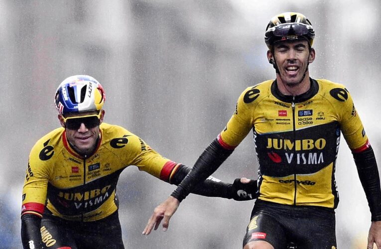 Christophe Laporte wins Gent-Wevelgem after remarkable show of dominance by Jumbo-Visma, Wout van Aert second