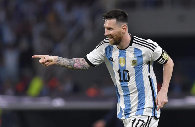 Lionel Messi passes milestone 100 goals for Argentina with hat-trick against Curacao in international friendly