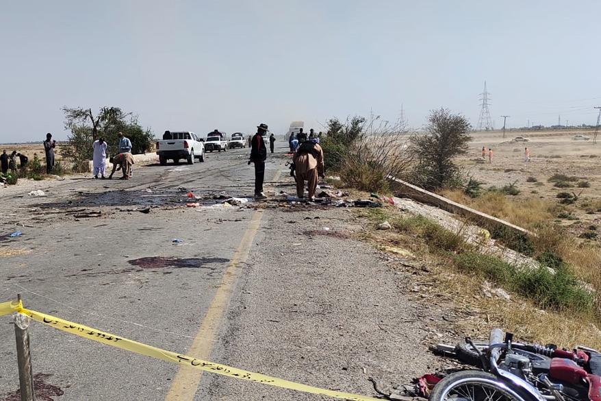 At least 7 policemen were wounded in the attack on a police truck near Dhadar on March 6, 2023.