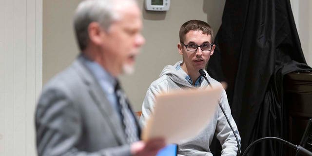 Michael "Tony" Satterfield, son of Gloria Satterfield, answers questions from prosecutor Creighton Waters during Alex Murdaugh’s double murder trial at the Colleton County Courthouse in Walterboro, S.C., Feb. 3, 2023.