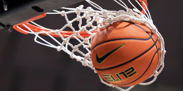 General view of a basketball in the game between the Ohio State Buckeyes and the Purdue Boilermakers at Mackey Arena on February 19, 2023 in West Lafayette, Indiana.