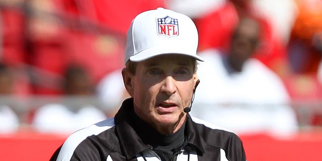 Referee Bill Leavy during a regular season game between the Cincinnati Bengals and the Tampa Bay Buccaneers at Raymond James Stadium in Tampa, Fla.