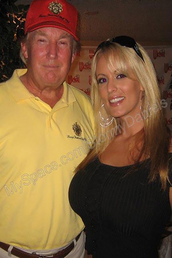 Donald Trump with porn actress Stephanie Clifford -- whose stage name is Stormy Daniels -- from mid July, 2006.