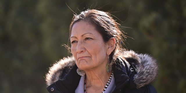 Interior Deb Haaland visits Granada, Colorado, on Feb. 19, 2022.