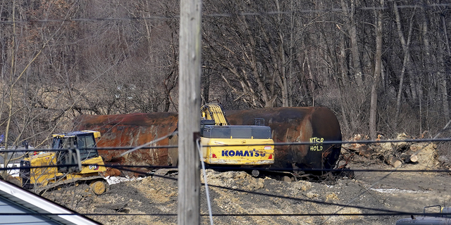 The Norfolk Southern train was traveling at a speed of 47 mph when it came off the tracks, the NTSB said Thursday.