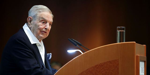 Billionaire investor George Soros speaks to the audience at the Schumpeter Award in Vienna, Austria June 21, 2019. 