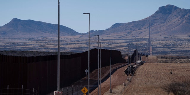 The US-Mexico Border in Cochise County near Sierra Vista, Arizona, on February 16, 2023. 