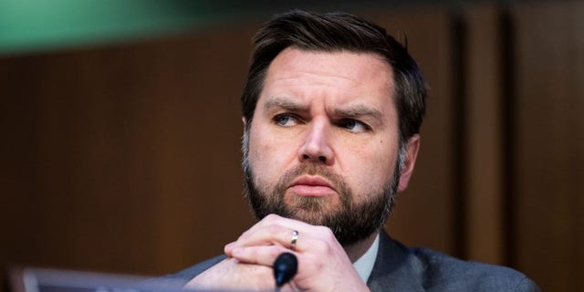 UNITED STATES - MARCH 7: Sen. J.D. Vance, R-Ohio, indicated an interest in hearing from Biden administration officials on the banking collapse. (Tom Williams/CQ-Roll Call, Inc via Getty Images)