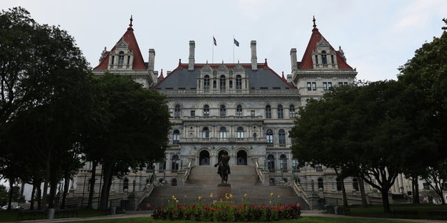 The New York State Capitol is seen on Aug. 11, 2021, in Albany, New York.