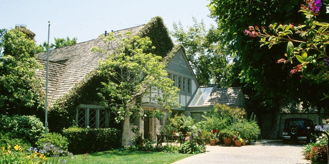 O.J. Simpson's former house is pictured during his trial.