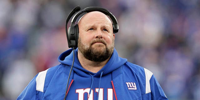 Head coach Brian Daboll of the New York Giants in action against the Washington Commanders at MetLife Stadium on Dec. 4, 2022, in East Rutherford, New Jersey. The game ended in a 20-20 tie.