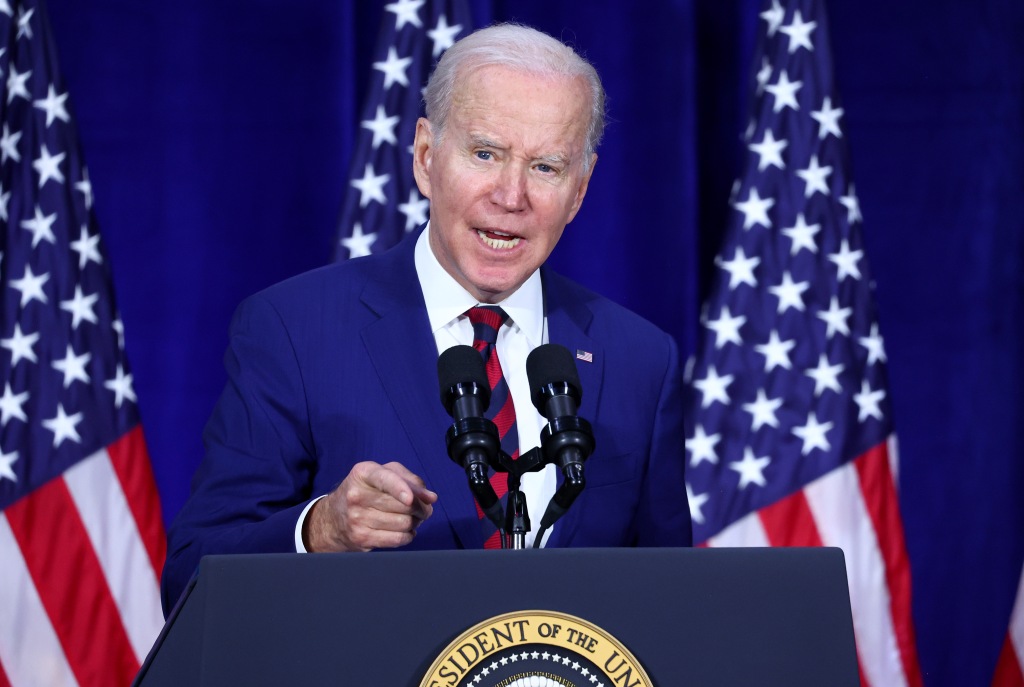 President Joe Biden speaks at the Boys and Girls Club of West San Gabriel Valley on March 14, 2023.