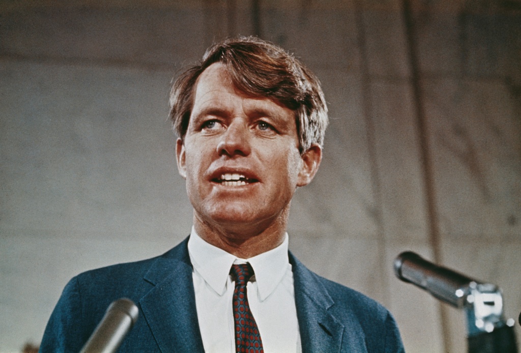 Robert F. Kennedy was shot moments after the U.S. senator from New York claimed victory in California’s pivotal Democratic presidential primary in 1968. 
