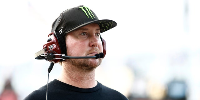 Retired NASCAR driver and advisor to 23XI Racing, Kurt Busch walks the grid during practice for the NASCAR Cup Series 65th Annual Daytona 500 at Daytona International Speedway on February 17, 2023 in Daytona Beach, Florida.