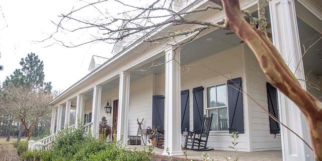 The front porch of the house at the Murdaugh Moselle property March 1, 2023, in Islandton.