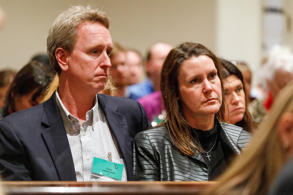 John Marvin Murdaugh and his wife in court.