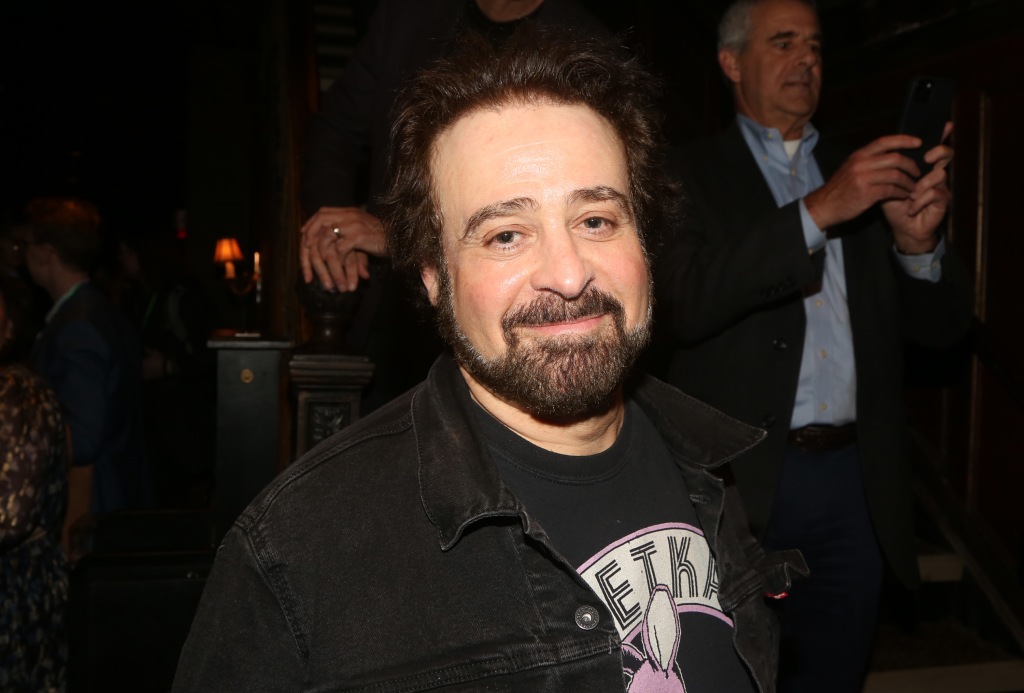 Adam Duritz poses at the opening night of the play "Pictures From Home" on Broadway at The Studio 54 Theater on February 9, 2023 in New York City.