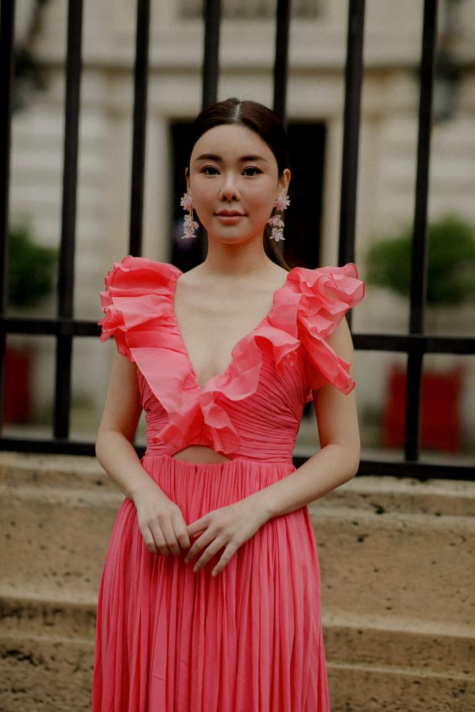 Abby Choi at the Zuhair Murad Spring Summer 2023 Haute Couture show