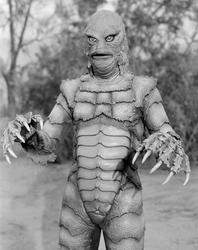 Ricou Browning as the monster "Gillman" in the movie "The Creature From the Black Lagoon".
