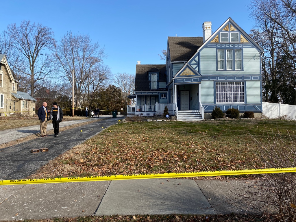 Quincy Police Department officers began their search Wednesday morning of the house at 1641 Hampshire, where Tim Bliefnick lives.