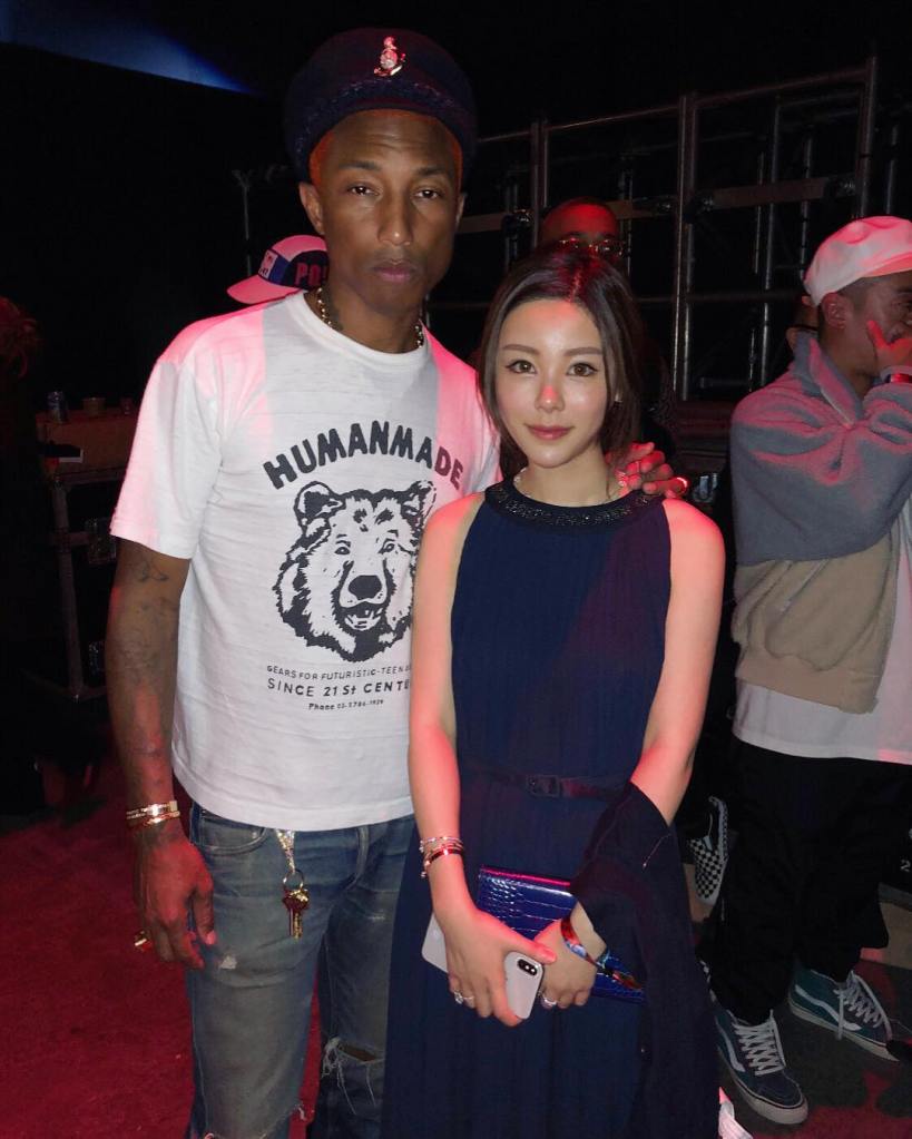 Pharrell Williams with Choi at a Chanel party.