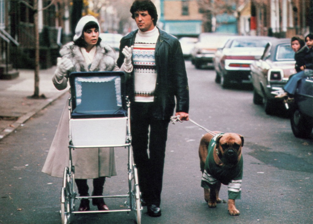 Talia Shire and Sylvester Stallone in "Rocky II."