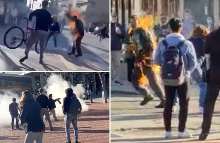 Man sets himself on fire on UC Berkeley campus