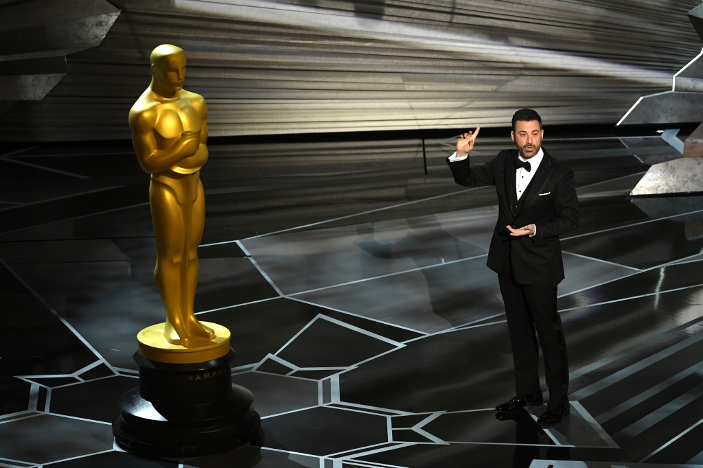 "I obviously don’t want to make the whole monologue about that, but it would be ridiculous not to mention it," Kimmel said of the 2022 Oscars slap.