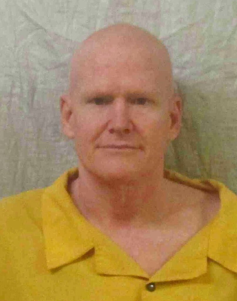 Shaven-headed Alex Murdaugh in latest mugshot.