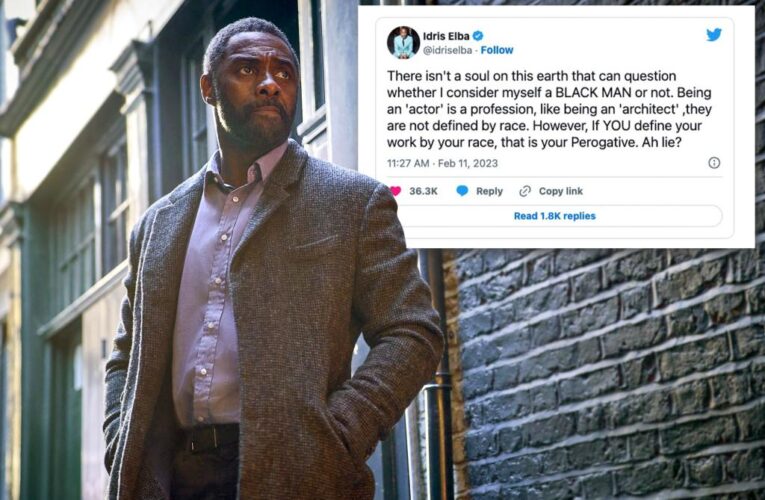 Idris Elba responds to criticism after not calling himself a black actor