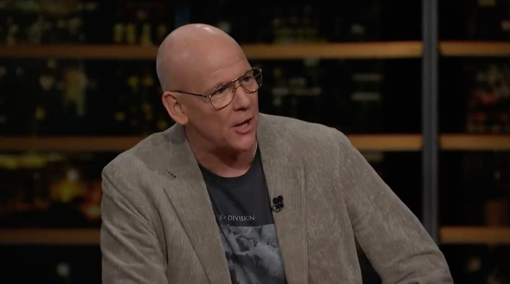John Heilemann arguing with Russell Brand on "Real Time with Bill Maher."