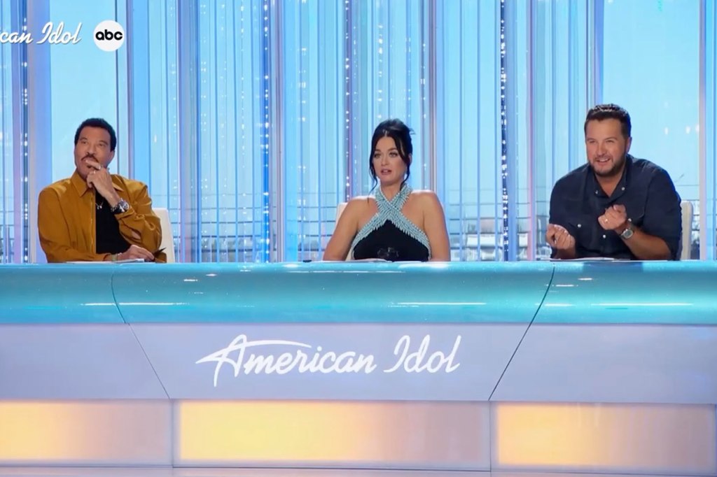 "American Idol" judges Lionel Richie, Katy Perry and Luke Bryan assess the competitor.