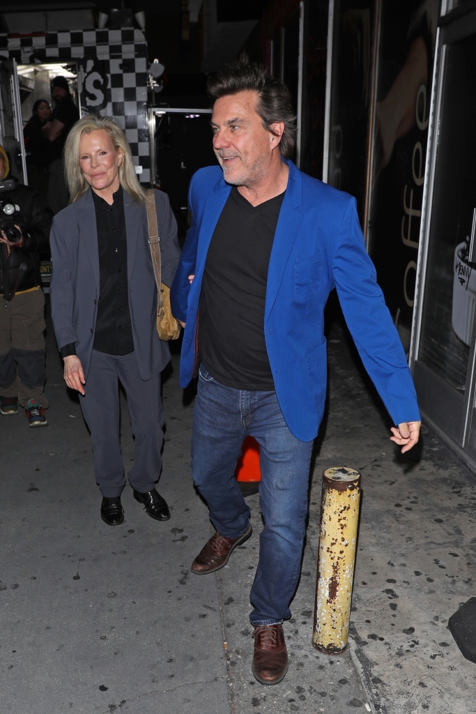 Basinger donned a suit for the strip club-themed party. 