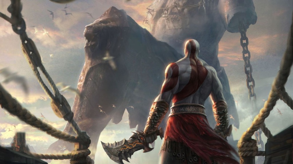 A scene from the video game "God of War," one of the most successful games in Sony history which is also being turned into a tv series for Amazon.