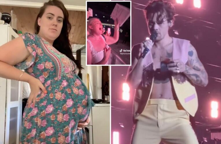 Harry Styles performs gender reveal during concert