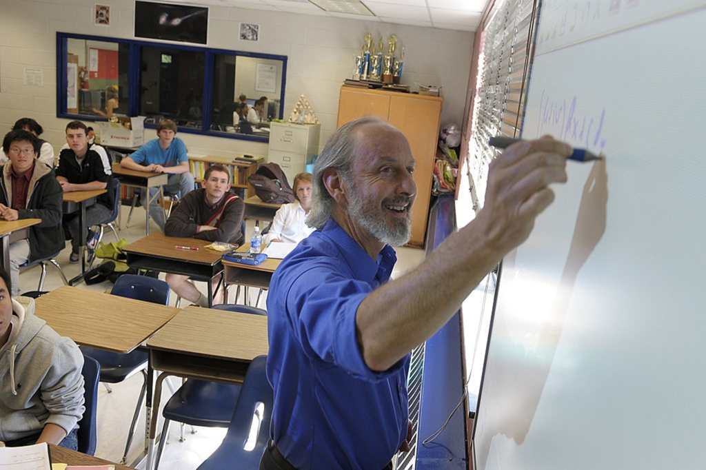 A class at Thomas Jefferson High School for Science and Technology in Alexandria, Va.