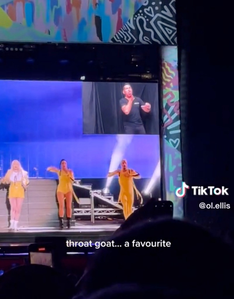 Fans on TikTok compared Evans' lively performance to ASL interpreter Justina Miles who performed at Rihanna's Super Bowl halftime show performance.  