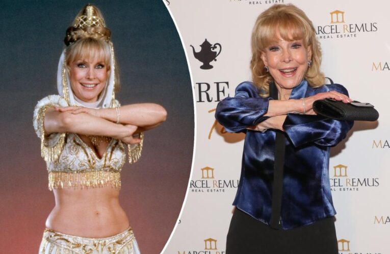 Barbara Eden, 91, strikes ageless ‘I Dream of Jeannie’ pose in rare sighting