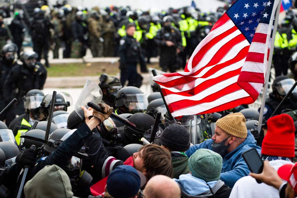 Jan. 6, 2021, riot at the Capitol Building.