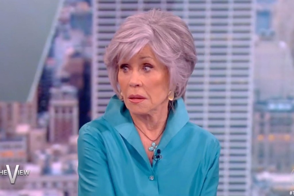 Fonda said her comments on "The View" were "made in jest."