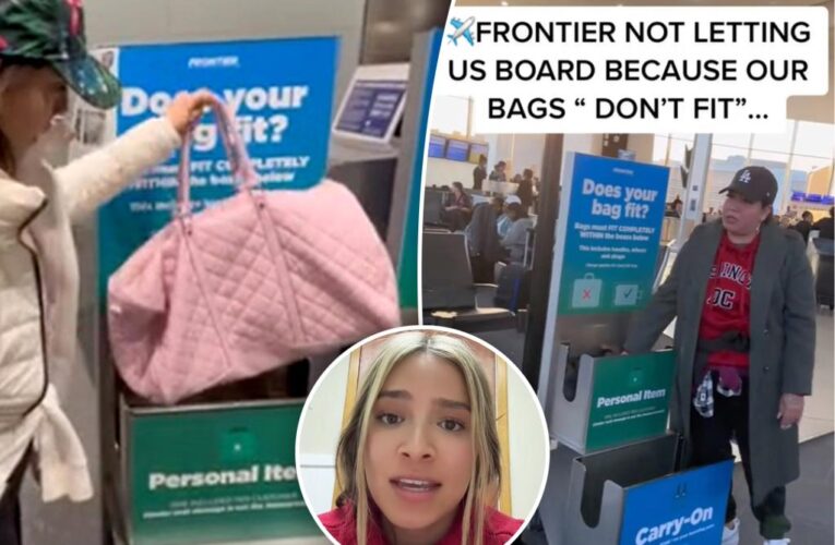 Frontier Airlines admits staff get bonus for charging oversized luggage fees