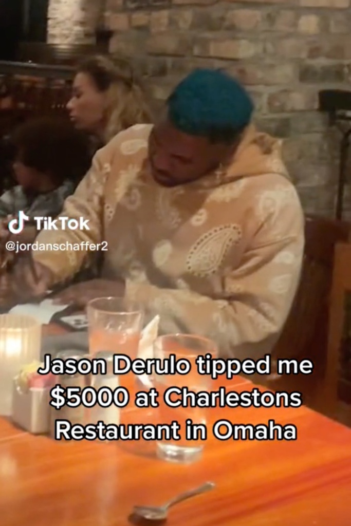 Jason Derulo leaves $5,000 tip for Omaha restaurant server