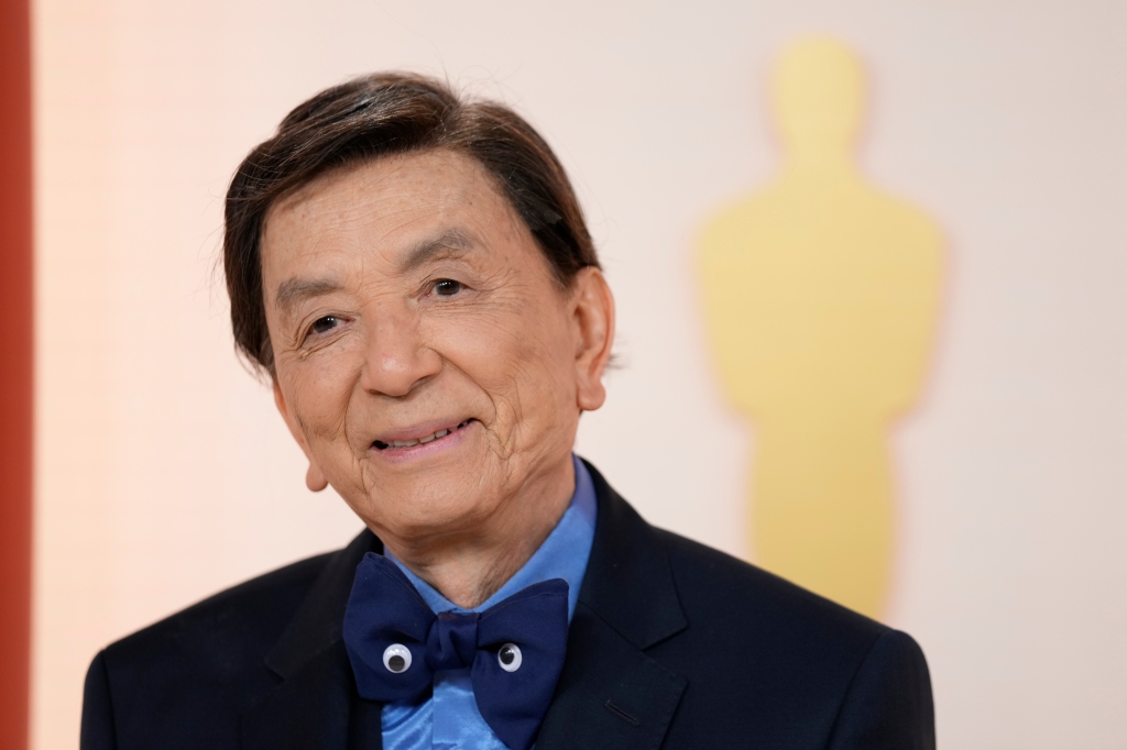 James Hong arrives at the Oscars on Sunday, March 12, 2023, 