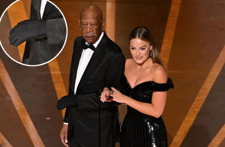 Why Morgan Freeman wore glove on his left hand at 2023 Oscars