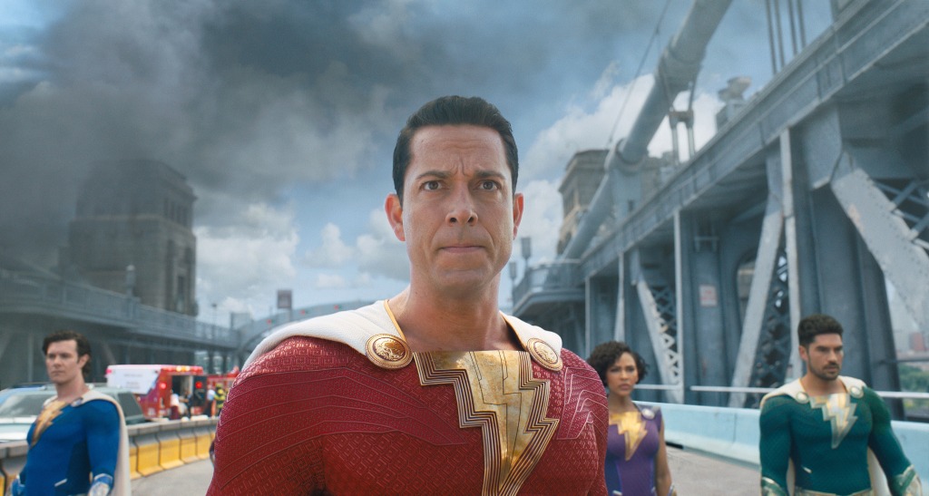 Whenever teenage Billy Batson (Zachary Levi)yells "Shazam!" he becomes an adult crime-fighting machine.